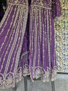 Designer Embroidered Jacket Style Palazzo Set