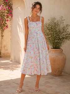 Floral Print Midi Dress