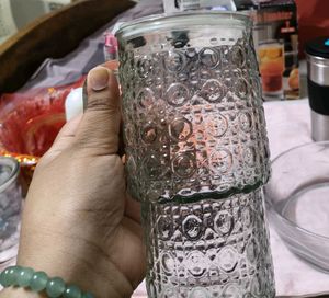 Vintage Embossed Glass Tumbler Trending