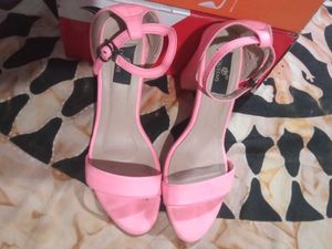 Chic Pink Block Heels