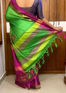 Peacock Print Saree|Price ⬇️ by 180‼️