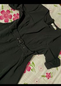 chic black fit and flare dress women’s