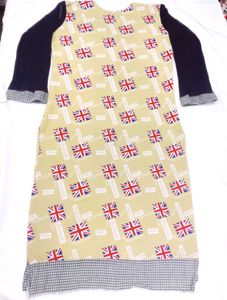 British Flag Print Top America piece