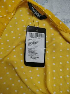 Yellow Polka Dot Vintage Wrap Top