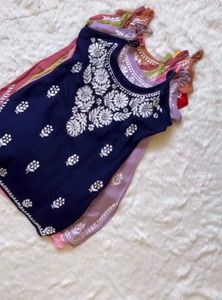 navy blue kurta