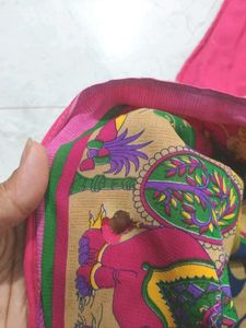 Vibrant Printed Saree