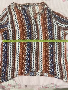 Boho Print V-Neck Tunic Top