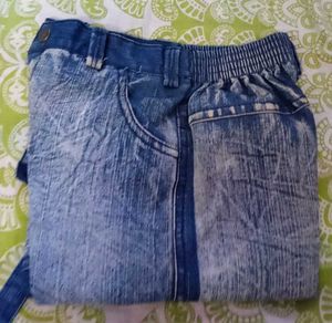 Stylish Blue Denim Cargo Pants