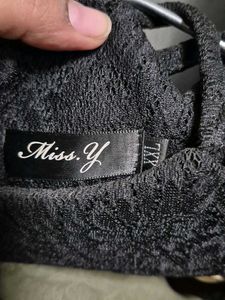 Elegant Black Jacquard Dress