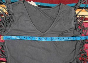 Stylish Grey Fringes Dress