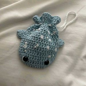 Cute Crochet Whale Pouch