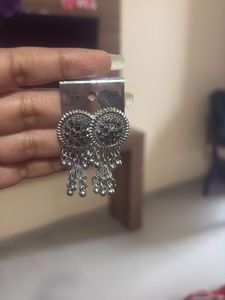 Stylish Oxidised Jhumka Earrings