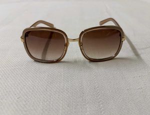 Gradient Gold Square Sunglasses