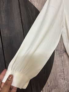 Elegant White Embroidered Blouse