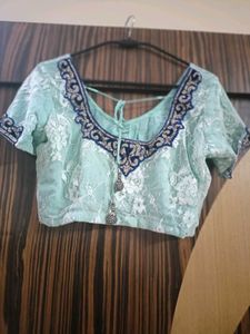 Beautiful Lace Blouse with Saree