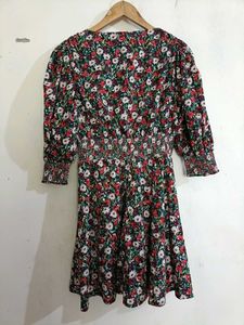 Floral Print Mini Skater Dress