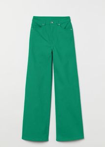 H&amp;M Green Wide-Leg Jeans