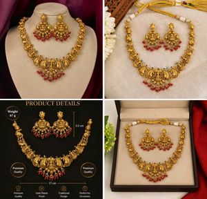 Antique Gold Necklace &amp; Earrings Set