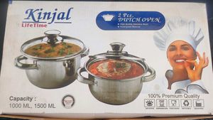 Kinjal Lifetime 2 Pcs Dutch Oven (SS)