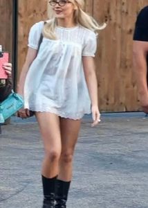 White sheer babydoll dress/top