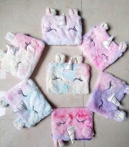 Pastel Unicorn Plush Crossbody Bag