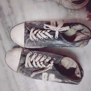 Grey Canvas Sneakers