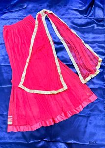 Pink Festive Skirt &amp; Dupatta Set