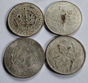 Rare Silver Coins Replica 4 Pcs Combo