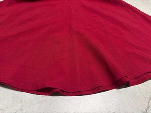 Vibrant Red Fit and Flare Dress
