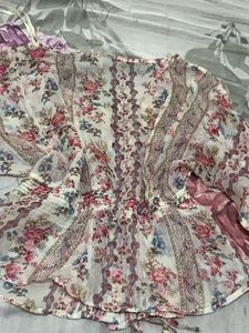 Beautiful Floral Print Ethnic top