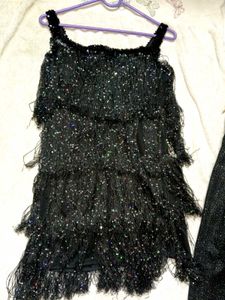 Sparkly Fringe Flapper Dress
