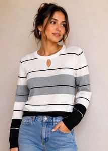 Striped Knit Sweater