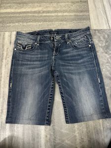 Vigoss Blue Denim Bermuda Shorts