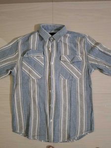 Striped Button-Down Shirt