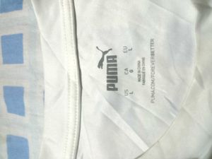 Puma White CHECK24 T-Shirt