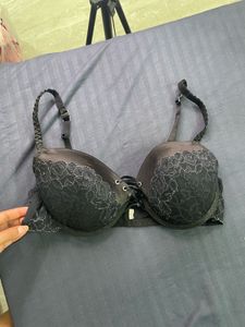 gothic Lace Detail Front Tie Bra