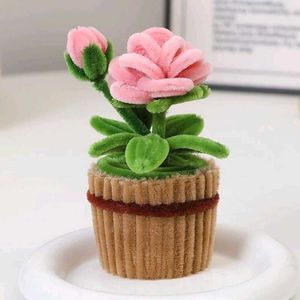 DIY Chenille Flower Pot