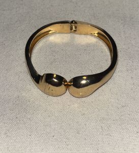 Golden Bracelet &amp; Hoop earrings ComboSet