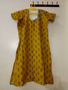 Yellow Printed Kurta 💛