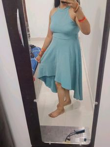 Sky Blue Dress For Party Wear