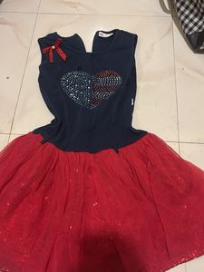 Adorable Red &amp; Blue Tulle Dress