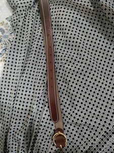 Brown Belt With Golden  Buckel
