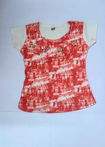 Cute Tie-Dye Butterfly Top
