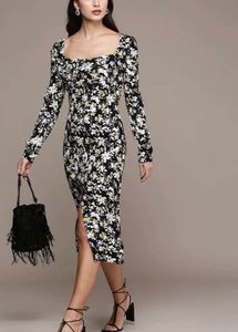 Calvin Klein Floral Print Midi Dress