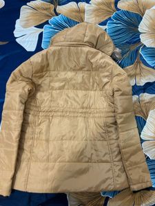 Campus Sutra Mustard Padded Jacket
