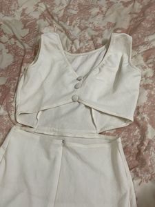 off white backless one piece