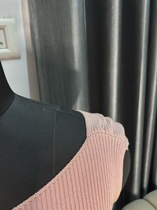 Ribbed Off-Shoulder Crop Top