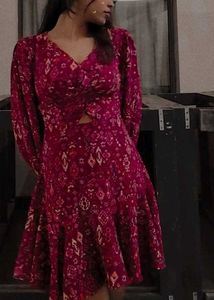 Boho Print Midi Dress