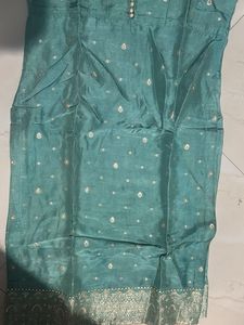 Elegant Teal Embroidered Kurta Set