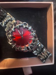 Grunge Red Eclipse Gothic Claw Watch